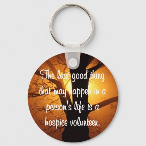 Good Works of the Hospice Volunteer Keychain