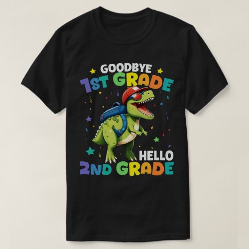 Goodbye 1st Grade Graduation T Rex Dinosaur  T_Shirt