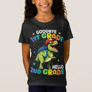 Goodbye 1st Grade Graduation T Rex Dinosaur T-Shirt