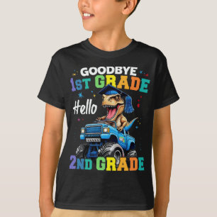 Goodbye 1st Grade Graduation T Rex Monster Truck T-Shirt