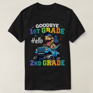 Goodbye 1st Grade Graduation T Rex Monster Truck T-Shirt