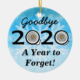 Goodbye 2020 A Year to Forget Toilet Paper Ceramic Ornament