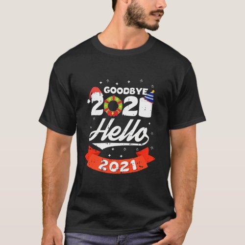 Goodbye 2020 Hello 2021 New Years Eve Christmas Ho T_Shirt