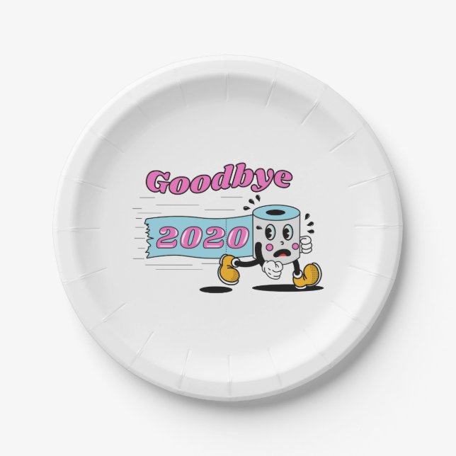 Goodbye 2020 - It’s finally over Paper Plates (Front)