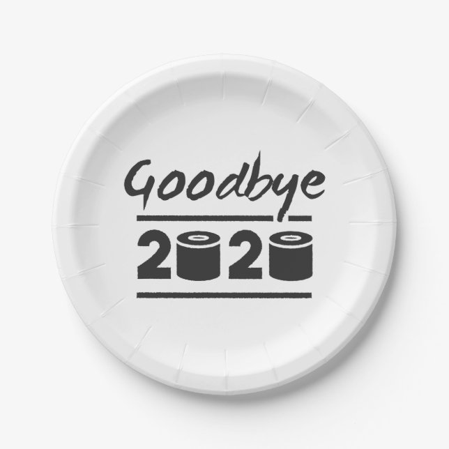 Goodbye 2020 Toilet paper – it’s finally over Paper Plates (Front)