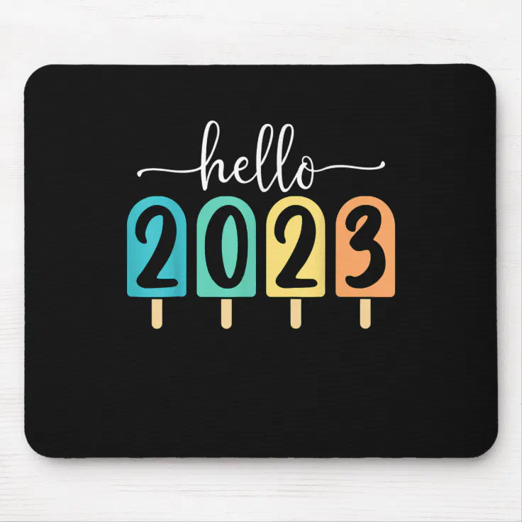 Goodbye 2022 Hello 2023 Happy New Year Funny Chris Mouse Pad | Zazzle