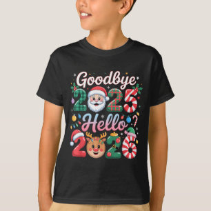 Goodbye 2025 Hello 2026 Christmas New Year Gift  T-Shirt