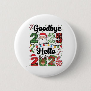Goodbye 2025 Hello 2026 New Year Resolution   Button