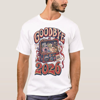 Goodbye 2026 Retro Vintage T-Shirt | Colorful