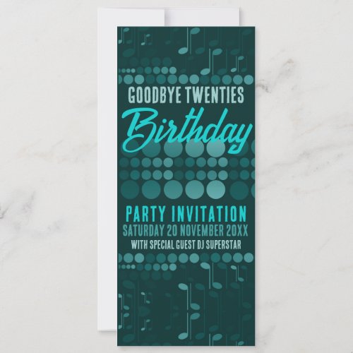 Goodbye 20s Birthday Adult Dance Party  Invitation
