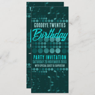 Goodbye 20s Birthday Adult Dance Party Invitation