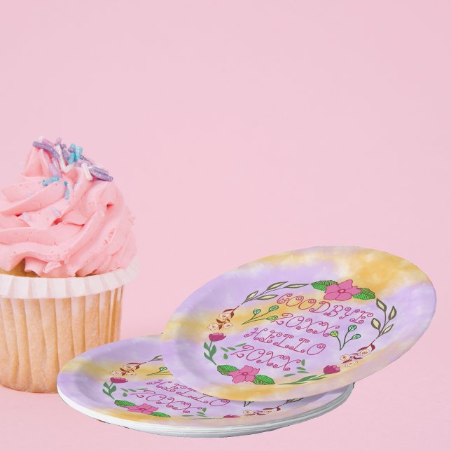 GOODBYE 20XX HELLO 20XX  PAPER PLATES (Creator Uploaded)