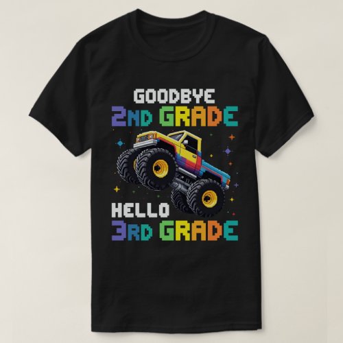 Goodbye 2nd Grade Graduation Monster Truck  T_Shirt