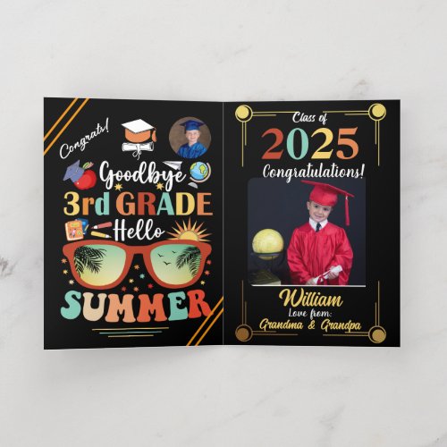 Goodbye 3rd Grade Hello Summer Graduation Custom  