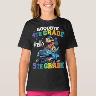 Goodbye 4th Grade T Rex Monster Truck Graduation T-Shirt