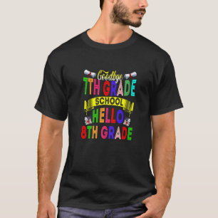 Goodbye 7th Grade Hello 8th Grade 2022 Graduation T-Shirt
