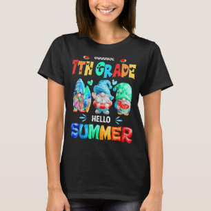 Goodbye 7th Grade Hello Summer Last Day Of School T-Shirt