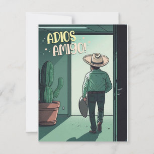 Goodbye Adios Amigo Card