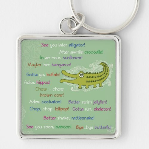 Goodbye and Good luck from Group Alligator Keychain