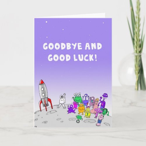 Goodbye and Good Luck Holiday Card