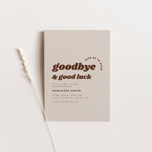 Goodbye and Good Luck Moving Party Invite