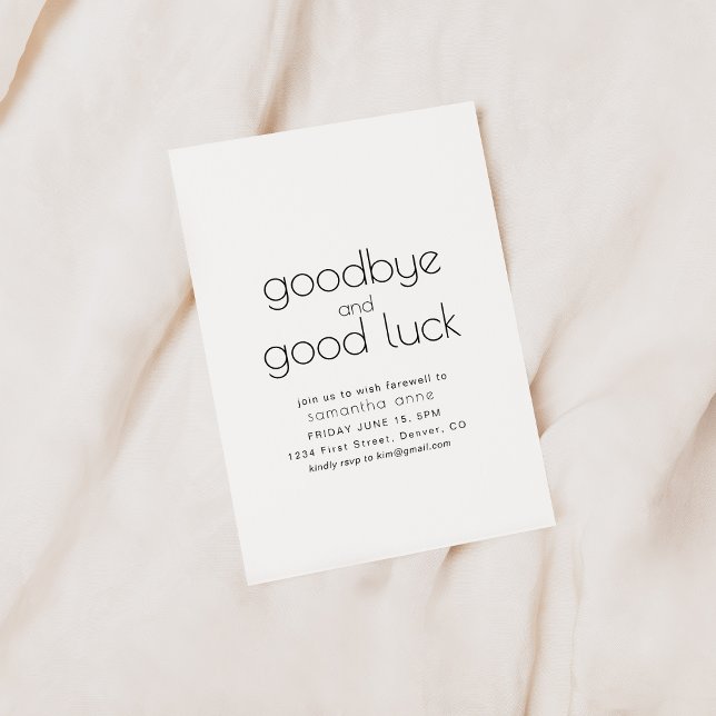 Goodbye and Good Luck Retirement Party Invite (Creator Uploaded)
