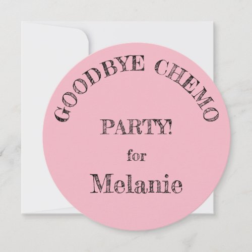 Goodbye Chemo Party Invitations