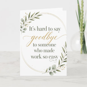 Goodbye Coworker You Made Work So Easy Card