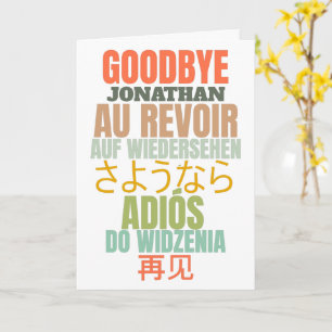 Goodbye Farewell Card