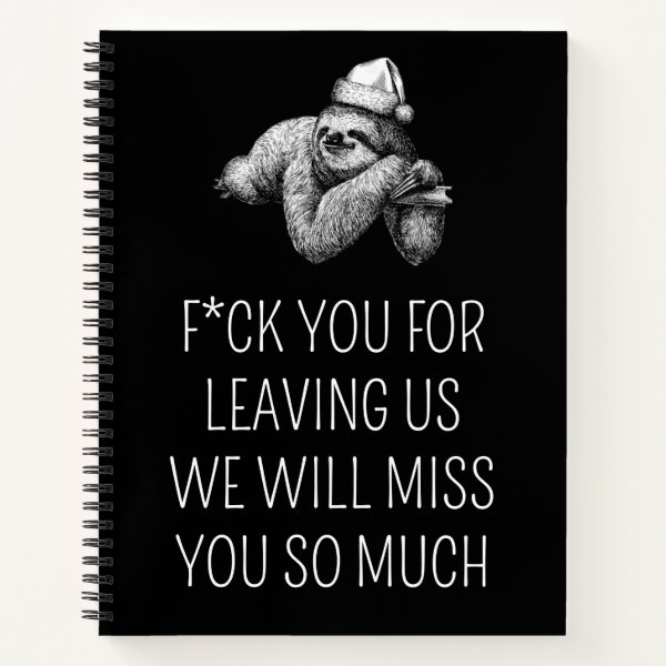 Goodbye Farewell Gift for Coworker Colleague Notebook