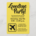 Goodbye farewell going away party invitations