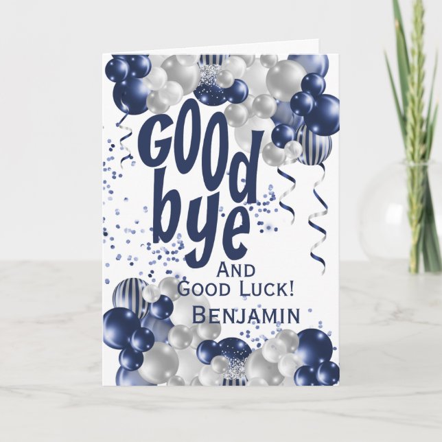 Goodbye Farewell Leaving Card (Front)