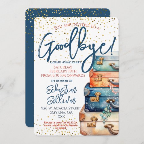 Goodbye Going Away Party Invitation