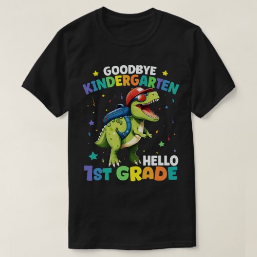 Goodbye Kindergarten Graduationr Dinosaur Trex  T_Shirt