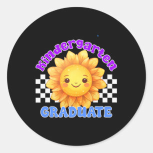 Goodbye Kindergarten Hello 1st Grade 2025 Graduati Classic Round Sticker