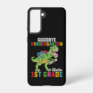 Goodbye Kindergarten Hello 1st Grade T Rex School Samsung Galaxy S21 Case