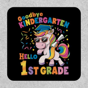 Goodbye Kindergarten Hello 1st Grade Unicorn Patch