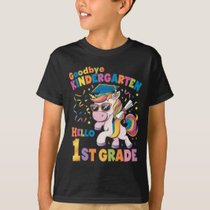 Goodbye Kindergarten Hello 1st Grade Unicorn T-Shirt