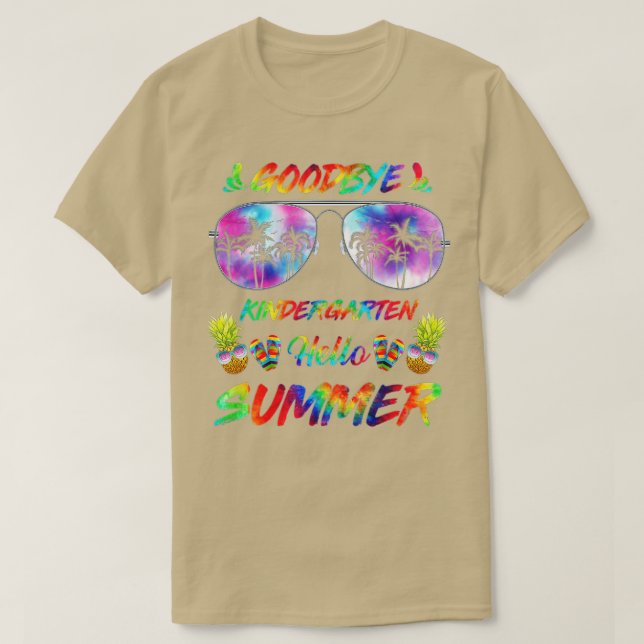 Goodbye Kindergarten Hello Summer Boys Teacher Cos T-Shirt (Design Front)