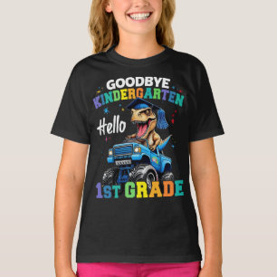 Goodbye Kindergarten Monster Truck Trex Graduation T-Shirt