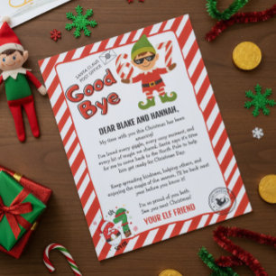 Goodbye Letter From Your Elf Invitation
