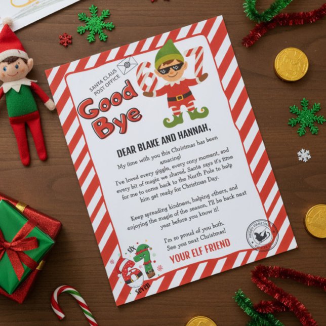 Goodbye Letter  From Your Elf Invitation (Creator Uploaded)