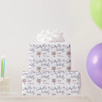 Cute Goodbye Miss Hello Mrs Bridal Shower Wrapping Paper Sheets, Zazzle