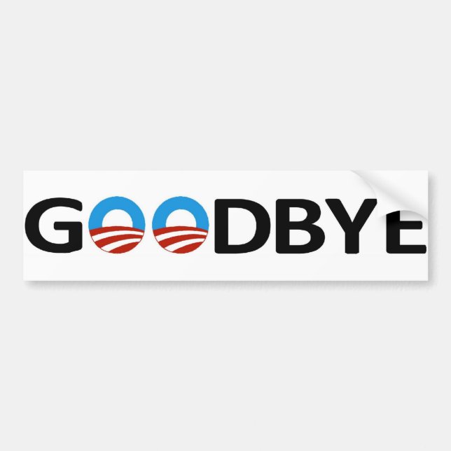 Goodbye Obama Bumper Sticker (Front)