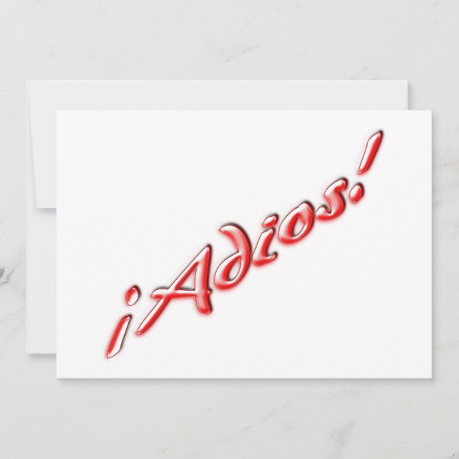 Goodbye party invitation (Front)