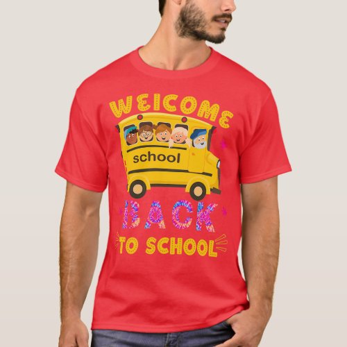 Goodbye pool hello school school bus driver 1 T_Shirt