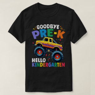Goodbye Pre-k Monster Truck Graduation Boys T-Shirt