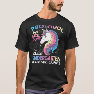 Goodbye Preschool Graduation Hello Kindergarten Pr T-Shirt