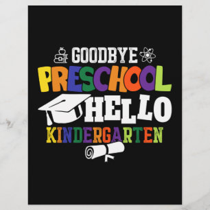 Goodbye Preschool Hello Kindergarten PreK Letterhead
