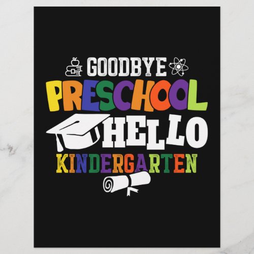 Goodbye Preschool Hello Kindergarten PreK Letterhead